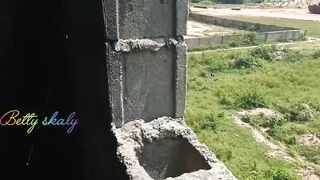 Shy Angel Enjoying Her Views and Then the End