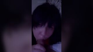eighteen Year Old Gives BJ at Night