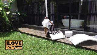 Kriss Kiss gives u head in indecent POV scene