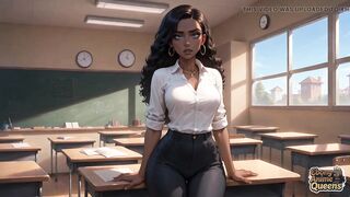 Black Squirting Queen's Bedroom Climax: Steamy Darksome-hued XXX Porn!