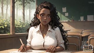 Forest Blowjob Bliss with Cum Splash - Ebony XXX Porn!