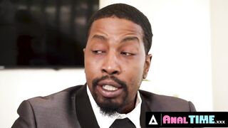 ANALTIME.XXX - Office Nympho Gia Derza Supplicates Her Footlong Penis Boss To Destroy Her CUNT AND BUTT!