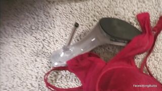 Sext breasty golden-haired gets rimming with a giant girthy wang.