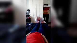 Grandma's hawt nylon feet in the afternoon