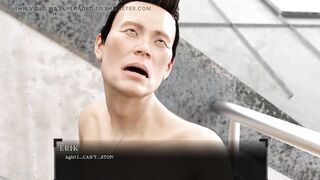 Oriental Bitch Wife Dominated by a Large Athletic Guy in Front of Boyfriend