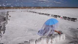 White Silence on Salt Lake Elton
