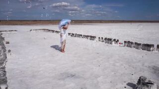 White Silence on Salt Lake Elton