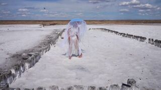 White Silence on Salt Lake Elton