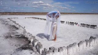 White Silence on Salt Lake Elton