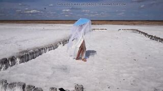 White Silence on Salt Lake Elton