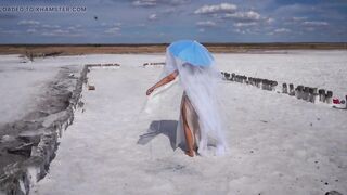 White Silence on Salt Lake Elton