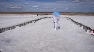 White Silence on Salt Lake Elton