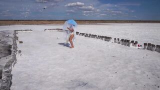 White Silence on Salt Lake Elton