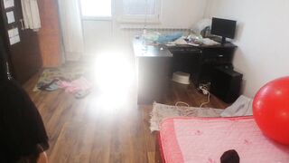 Amateur Woman Has Pleasure Trying on Garments and Cutting 'em