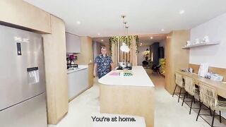 A LARGE-ASSED WIFE SWALLOWS A DICK DURING THE TIME THAT HER SPOUSE IS BAKED AT THE MARKET