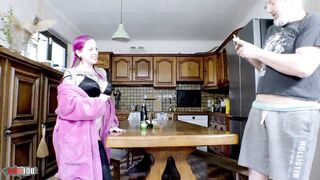 Lady Lazarus - Breasty Redhead mother I'd like to fuck with Shaggy Cunt Drilled Hard at Breakfast
