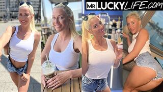 Rencounter The Gorgeous Blond Sienna Day In Barcelona