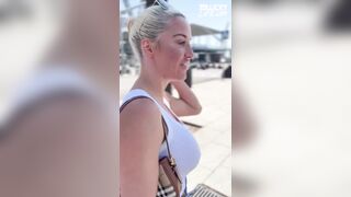 Rencounter The Gorgeous Blond Sienna Day In Barcelona