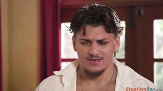 Oriental stepmom Linda Lan bets her stepson is just as hung as her spouse is and desires to watch it.The small tattooed mother i'd like to fuck sucks and is licked in a 69er