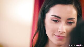 Lesbo Jillian Janson felt left alone when her loyal girlfriends Aria Lee and Aidra Fox stormed nerdy Sabina Rouges tiny melons and hairless vagina.