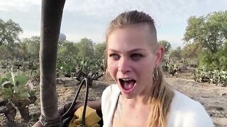 Date Night - Risky Sunrise Sex (that babe swallows) over pyramids in an air balloon - Sammmnextdoor