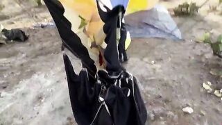 Date Night - Risky Sunrise Sex (that babe swallows) over pyramids in an air balloon - Sammmnextdoor