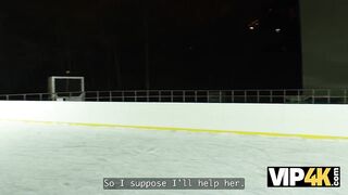 VIP4K. Funky City got caught at a public skating rink and got banged