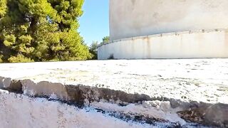 Risky Public Tugjob and Doggyfuck in Greece - CumChallenge Day 8