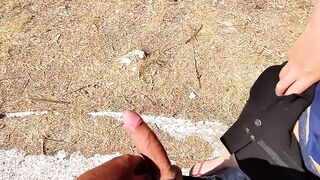 Risky Public Tugjob and Doggyfuck in Greece - CumChallenge Day 8