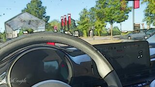 mother I'd like to fuck gives tugjob in a car on a greatly frequented parking lot - risky in public