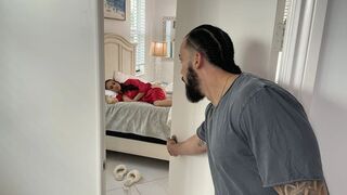 Your Father Is Not Home, Right? Large Boobs Step Mommy Screws Lustful Step Son’s BBC