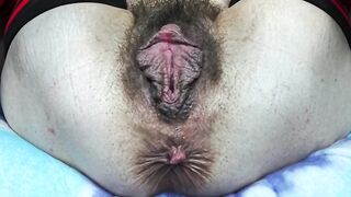 Hirsute Lalin girl mother I'd like to fuck Fists Her Rock hard Bush Snatch Unfathomable Then Stretches with Thick Blue Sex-toy -extraordinary Moist Close up