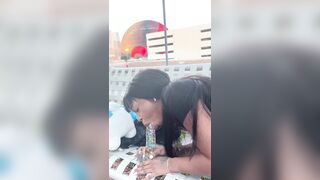 Vibrator Sucking & Banging Anal Squirt