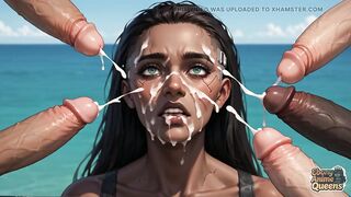 A Ebony Cyberpunk Beach Floozy. Most good Porn Ever! Sexually excited Floozy!