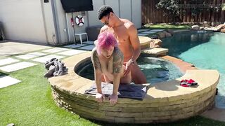 Alt mother I'd like to fuck Gets Banged in Pool by BBC