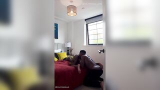 ebony afro stud screwing very darksome skinned black doxy