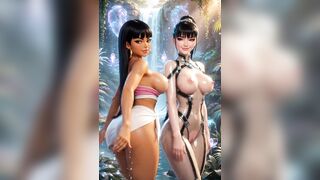 Thicc Breast Taut Hairless Cunts Eve And Chel Teasing U