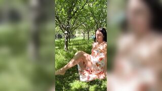 Outdoor Barefoot Tease
