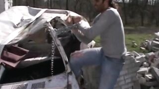 Amateur Bitch Gets Butt Drilled by a Large Schlong and Swallows Her Cum Without the Bottle
