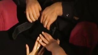 Aged Brunette hair Stretched Wide in Sloppy Anal Pounding Session