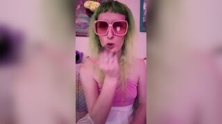 Trans Hotty edges until that babe cums large time