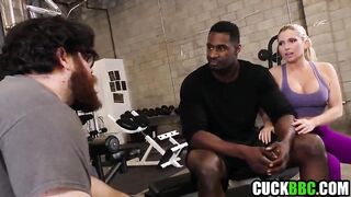 Tiny Knob Cuckold Sharing Wife With Ebony Gym Tutor