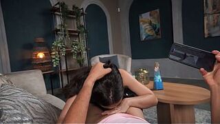 Stepson ends up banging his youthful stepmother after seeing her butt when they're alone at home