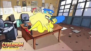 Top-10 Cheating Marge Simpson. Superlatively good Toon Compilation. Porn Parody Animation