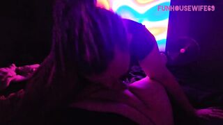 Sucking him off then ride reverse cowgirl untill that guy screws my face