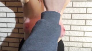 Very hard tit torture session two-8