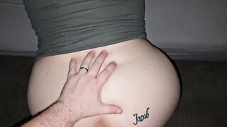 Sucking him off then that guy turns me around and pounds my large butt