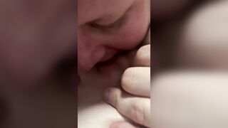 Licking Until That babe Cums. I Let Her Squirt at the End and Then Quickly Smack Her Cunt