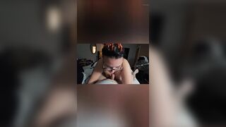 Bent over the daybed and large ass pounded