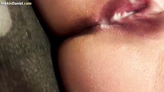 Lustful Hotty Playing with Her Very Creamy Vagina in the Shower